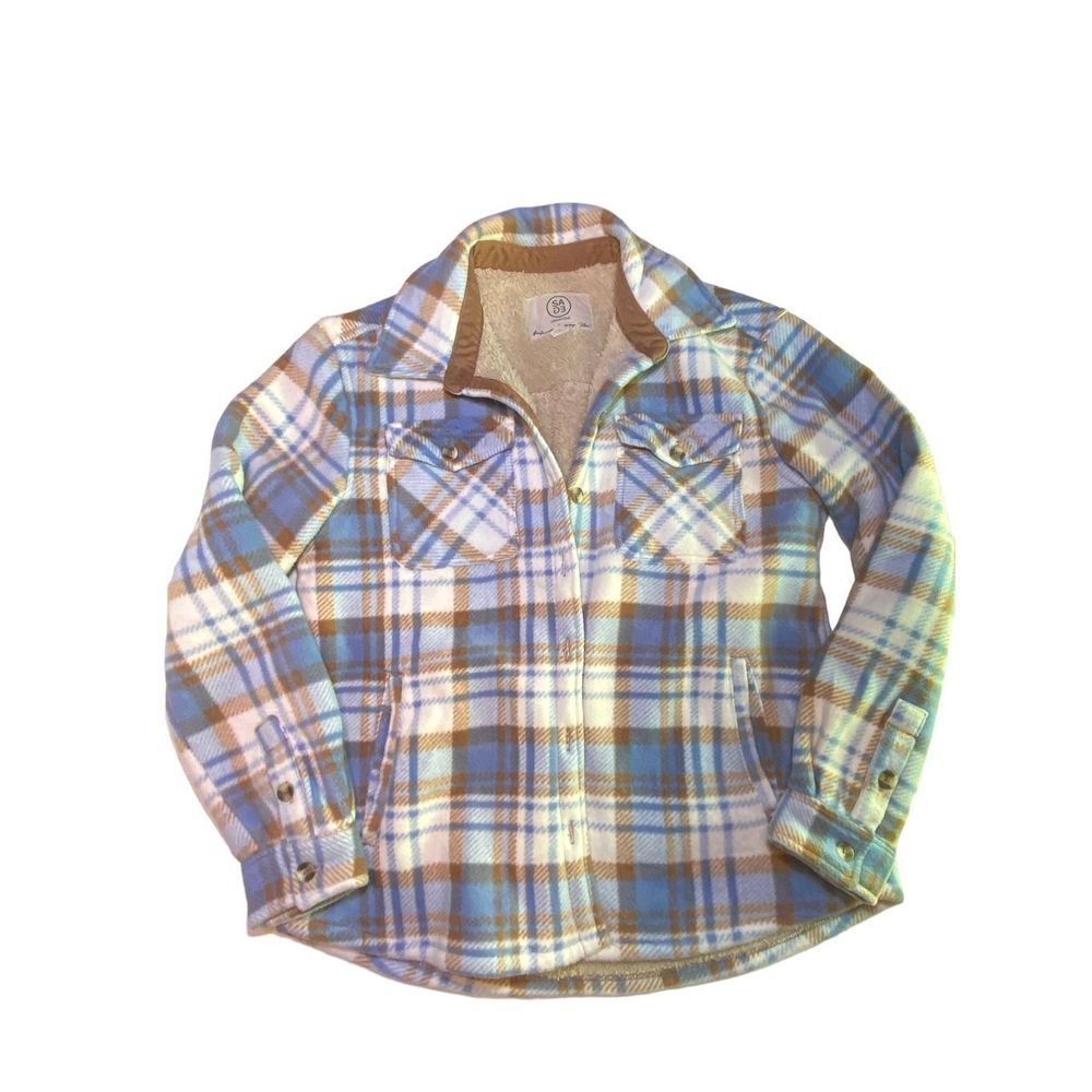 Sage Collective Sherpa Lines Flannel with Pockets